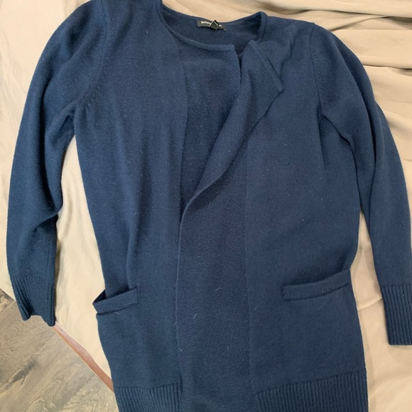 Banana Republic S Navy Duster/Cardigan - Picture 3 of 4